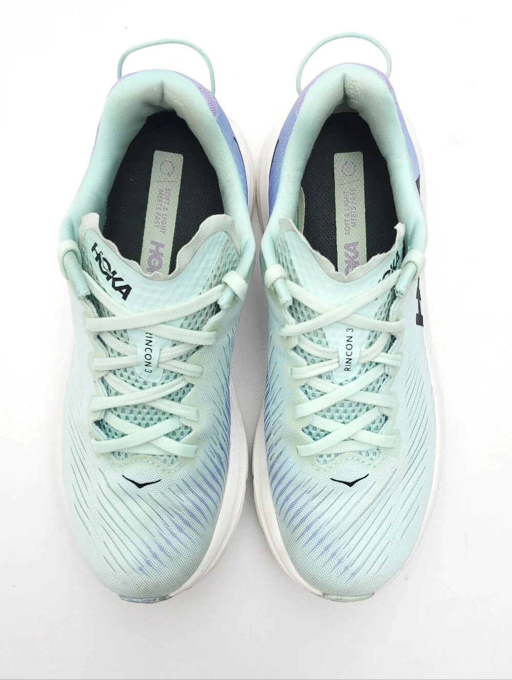 HOKA ONE ONE Rincon 3 Sunlit Ocean Airy Blue Women's 8 Running Athletic Shoes